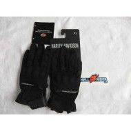 Harley Davidson Womens Polyester Gloves, Black, size XL = Nr. 6