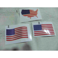 Small Flag USA - 3 types Decal Sticker