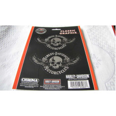 Harley-Davidson Skull With Wings Decal Set - CG3083