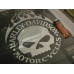 Harley-Davidson velká chromová lebka s plameny Willie G Skull 23x33cm