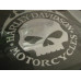 Harley-Davidson velká chromová lebka s plameny Willie G Skull 23x33cm