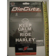 Harley Davidson Keep Calm and Ride a Harley Auto Car Vinyl Window Decal Sticker 5"