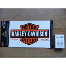 D3123 - Harley-Davidson® Long B&S Medium Decal 7" W x 4 1/8" 