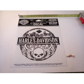 Harley-Davidson Winged Willie G Skull Decal, Medium, diameter 5,1"