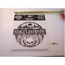 Harley-Davidson Winged Willie G Skull Decal, Medium, diameter 5,1"