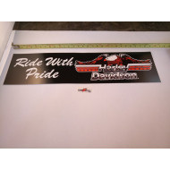 Harley Davidson Ride With Pride Decal 12" x 3"