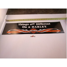 Harley Davidson Things are different on Harley Decal 12" x 3"