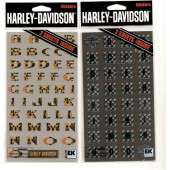 Harley Davidson alphabet Decal