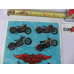 1996 Harley Davidson Motorcycles -  Decal Sticker -  9 Pcs 