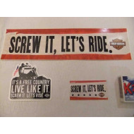 Harley Davidson Screw it, Let's Ride Sticker