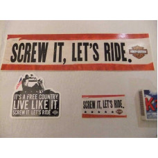 Harley Davidson Screw it, Let's Ride Sticker