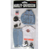 Harley-Davidson Denim Collection Dimensional STICKER Embellishments 8pcs HDJB03