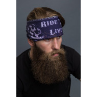 Biker Bandana Live to Ride RIDE TO LIVE V-twin harley engine 24.5"