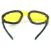 Žluté motorkářské sluneční brýle Hot Leathers