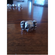 Harley-Davidson Men's Thierry Martino style sterling silver Skull ring - used