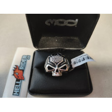 Pánský stříbrný prsten s lebkou Harley Davidson Skull vel. 9