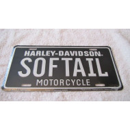Harley Davidson SOFTAIL License Plate Tin Sign
