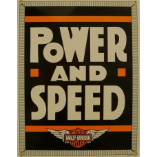 Harley Davidson Power and Speed Sign