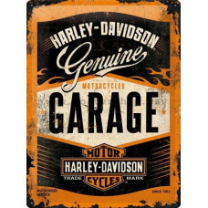 Plechová cedule Harley-Davidson Garage 40x30