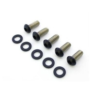 5pcs Derby Cover Black Screws 1/4-20X3/4 BUTTON HEAD SCREW for Harley