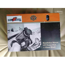 Harley-Davidson Handlebar Mount 12V Power Port - Gloss Black, 69200854