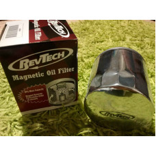 Revtech chromový magnetický olejový filtr pro Harley-Davidson V-Rod