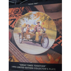 Porcelánový talíř Harley Davidson  "Road Trip" z roku 1995