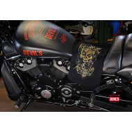 Women's Devil's Wear Biker Brand -  Keep Riding, keep smiling - black tank top