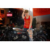 Women's Devil's Wear Biker Brand -  Keep Riding, keep smiling - red tank top