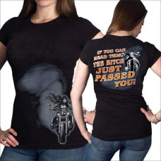 Biker Short Sleeve This Bitch Just Passed You Ladies T-shirt S