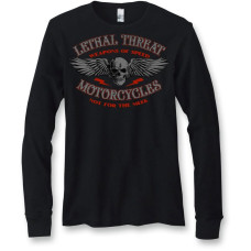 Pánské černé motorkářské termo tričko Lethal Threat dlouhý rukáv Weapons of Speed XL