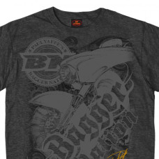 Men's Harley Biker Paul Yaffe Bagger Nation Jumbo Script T-Shirt XLarge