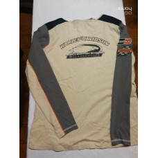 Dámské triko Harley-Davidson Screamin Eagle s dlouhým rukávem, béžové,  96300-18VW, vel. S, L, XL