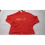 Harley Davidson Women's red t-shirt gold script #R109232132, Large