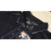 Harley Davidson Mens Winged Skull Washed Slub Black Short Sleeve Polo , XL