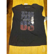 Harley Davidson Women's Ride Free Choker Neckline Tee T-shirt 96333-19VW