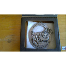 1994 Harley Davidson Merry Christmas Pewter Ornament "cleared for takeoff"