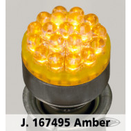 1pc dual cluster Amber LED bulb for Harley Turn Signal 