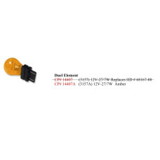 HARLEY-Davidson 3157 Amber Dual Element BULB 68167-88 by Cycle Pro